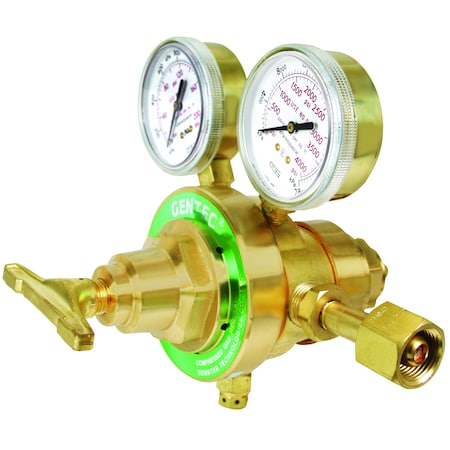 Extra Heavy Duty  Dual  Stage Regulator , 3000  PSI Inlet 10-200 PSI Delivery Pressure, CGA 580